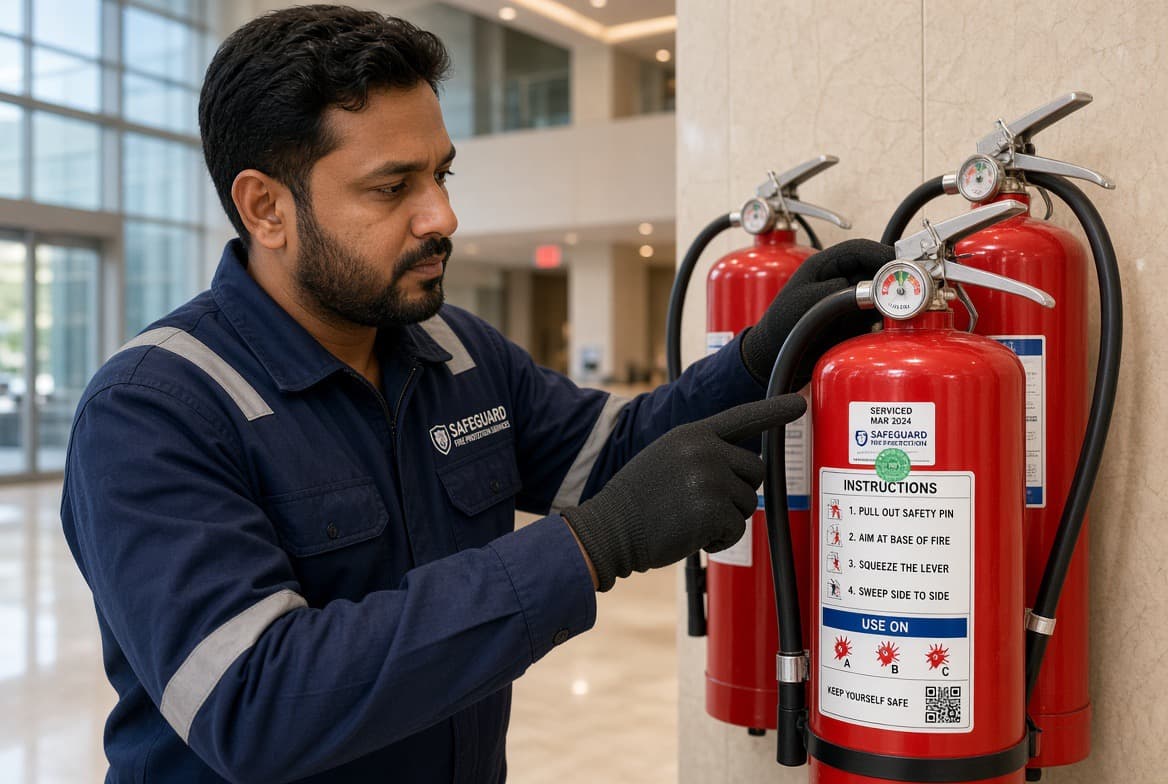 Fire extinguisher inspection