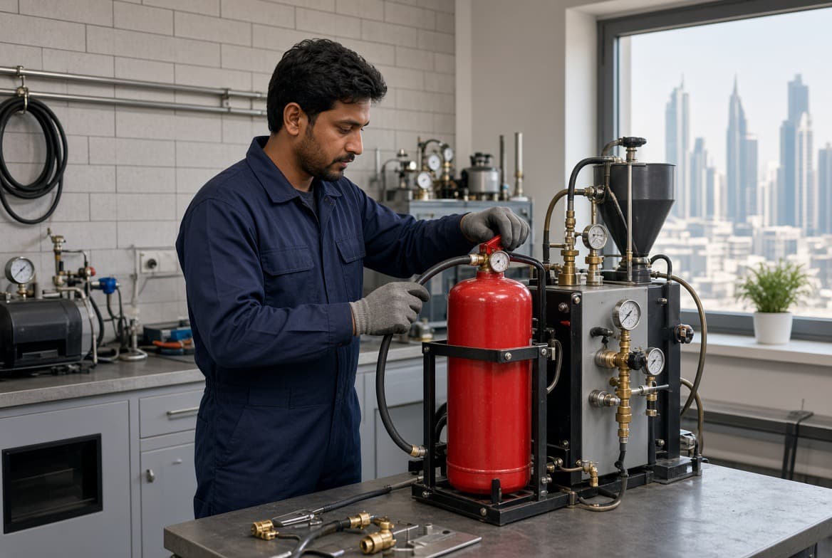 Fire extinguisher refilling coordination