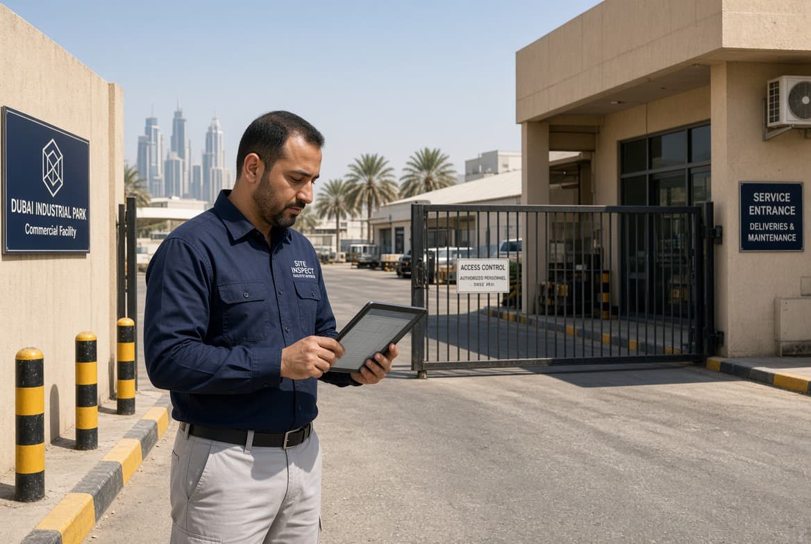 Commercial site inspection support