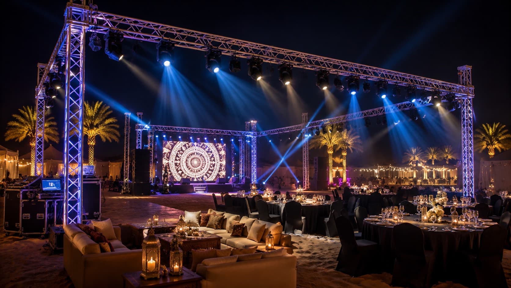 Event lighting and production