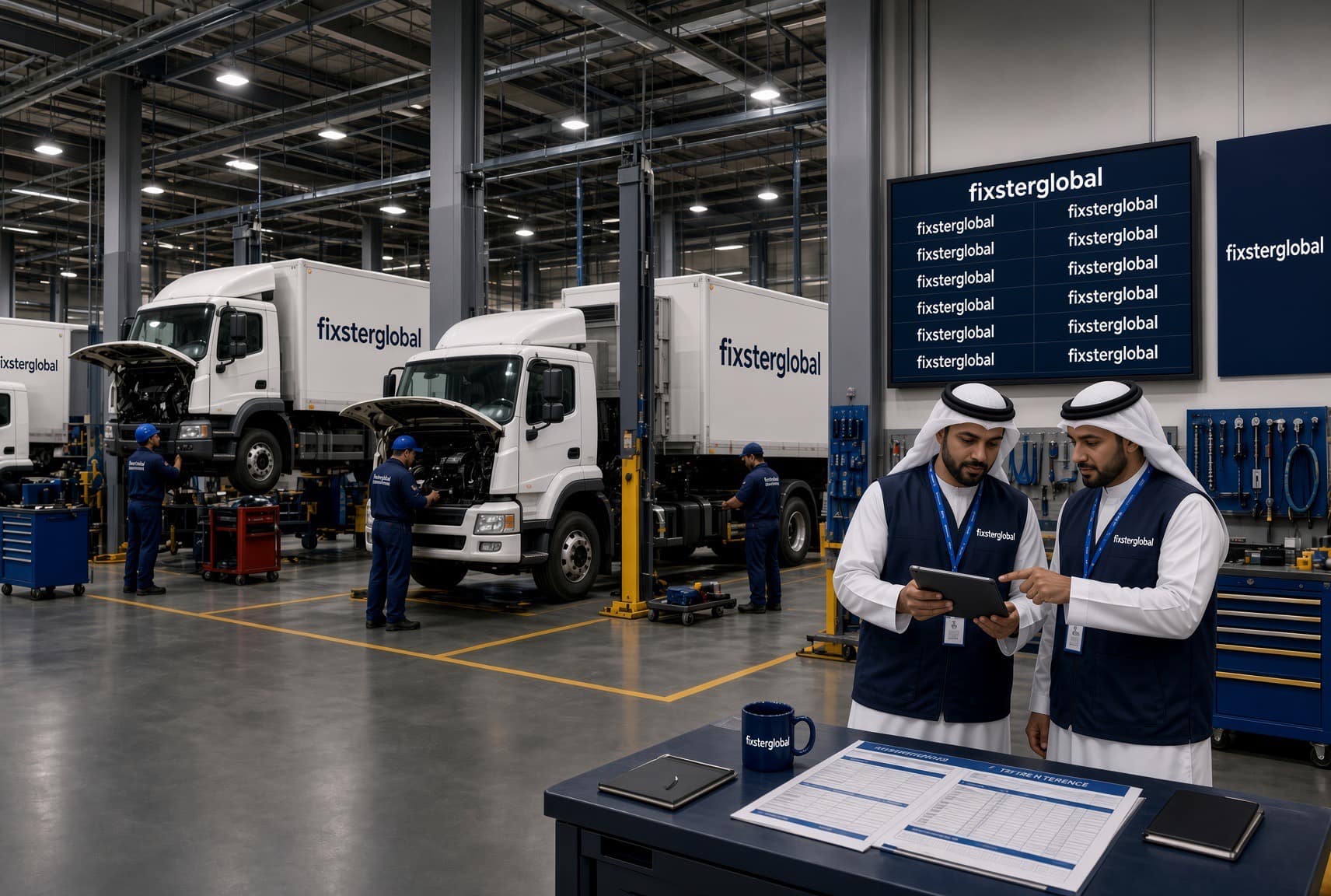 Fleet vehicle workshop coordination
