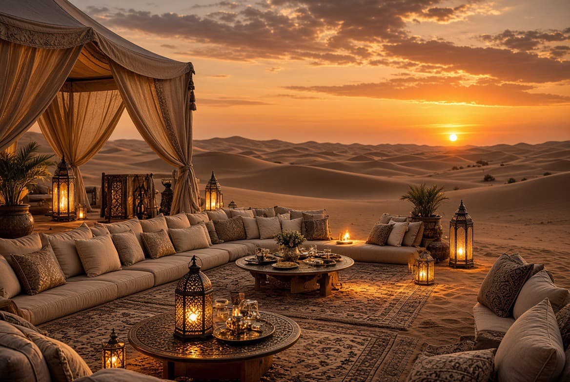 Luxury desert camp